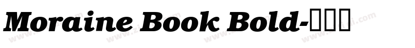 Moraine Book Bold字体转换